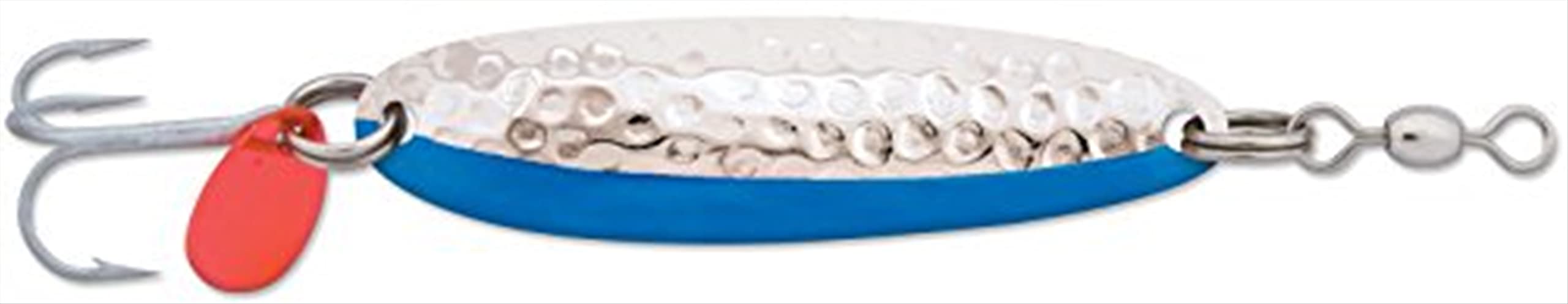 Luhr Jensen Krocodile 1/2 Treble Hook in hammered chrome for versatile fishing