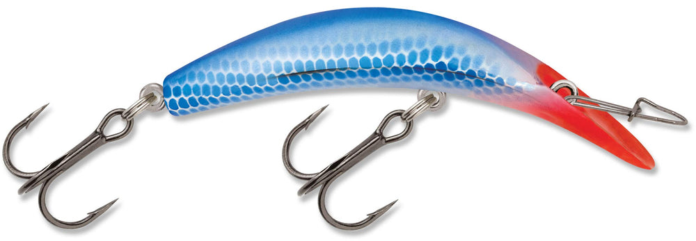 Luhr Jensen Kwikfish X-Treme lure Silver/Blue Pirate for deep trolling and wide-action.