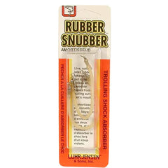 Luhr Jensen Rubber Snubber 18# Amber, a visible trolling aid with controlled stretch.