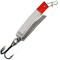 Luhr Jensen Super Duper nickel/red head lure for trout with lifelike swimming action