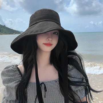 Side view showing adjustable chin strap on LumiSyne hat