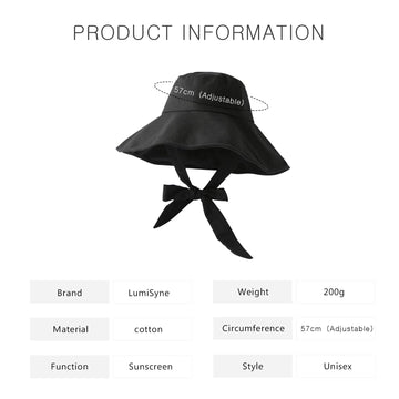 Casual outdoor outfit featuring LumiSyne sun hat at the beach