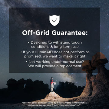 LuminAID packable design fits in backpacks and emergency kits.