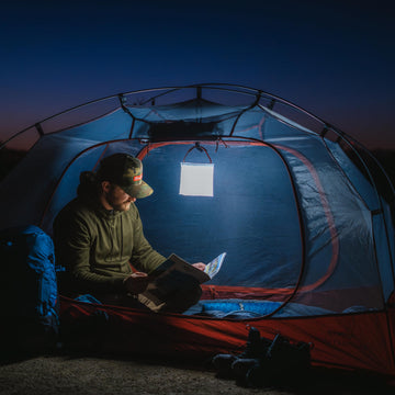 LuminAID Max Inflate phone charger port supports on-demand power.
