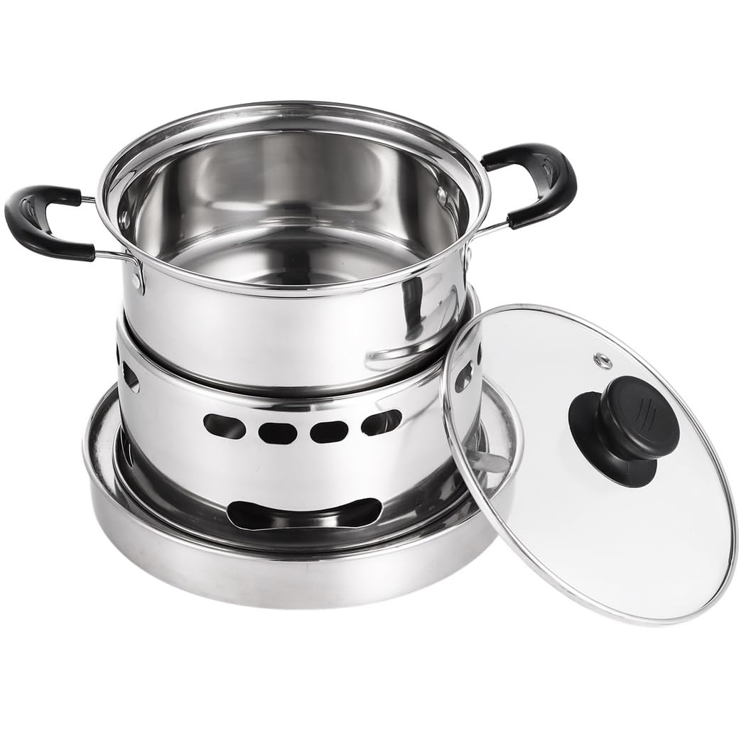 LUMINFLY stainless steel cooker camping stove shown for durable outdoor meals