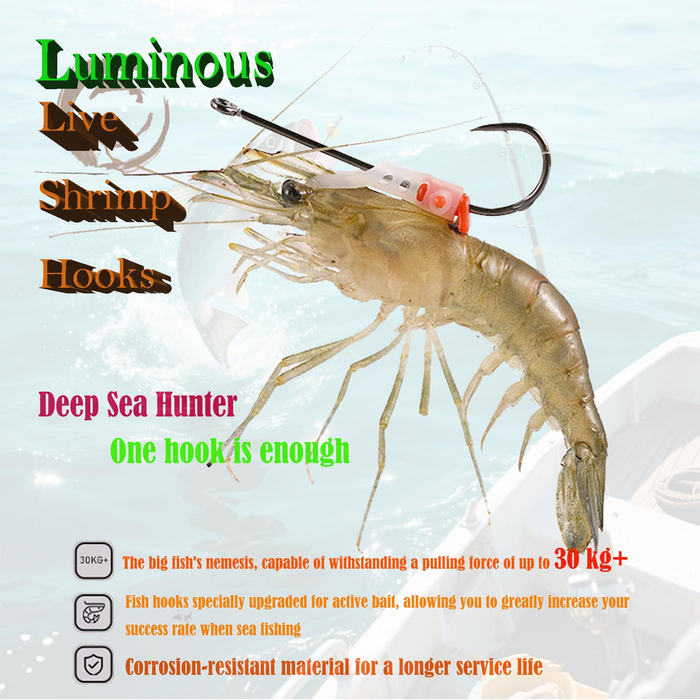 High-carbon steel shrimp hook with barbed offset design