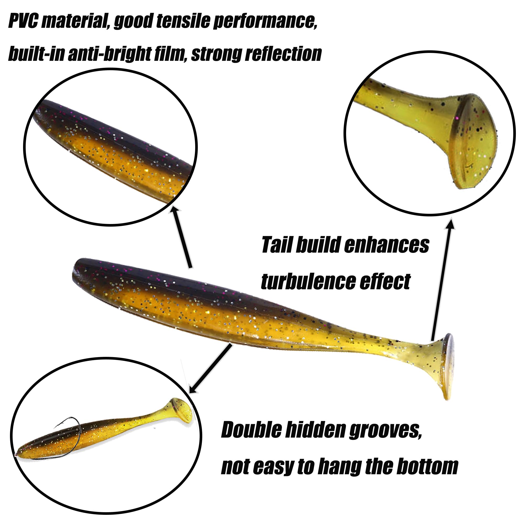Lumista soft plastic lures highlight durable, odor-free material