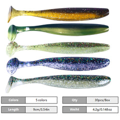Lumista soft plastic lures kit box keeps colors organized for quick fishing.