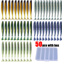 Lumista swimbaits close-up showing sequins and reflective shine underwater