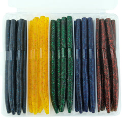 Lumista Wacky Worms 40pc kit storage box with organized compartments for easy transport.
