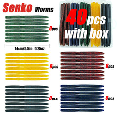 Lumista Wacky Worms five-color senkos provide versatile options for different water conditions.
