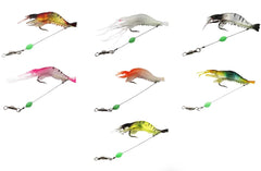 Lumobait Glow Shrimp Lures 7-Pack in retail packaging