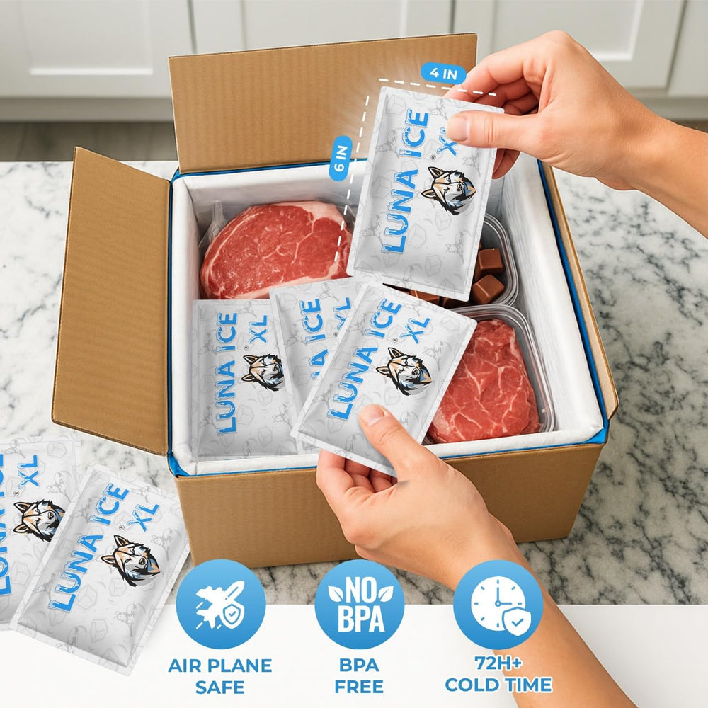 Luna Ice leak-free gel packs provide mess-free cooler use