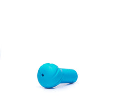 Close-up of the blue Cush-it foam cushion showing buoyant design