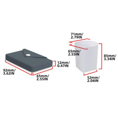 Lunarthos folded compact cup fits in pockets for easy packing.