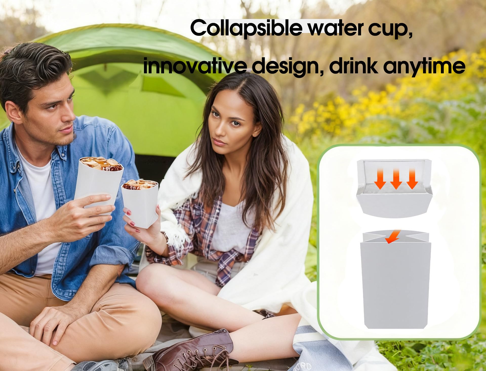 Lunarthos durable outdoor cup designed for hiking trips.
