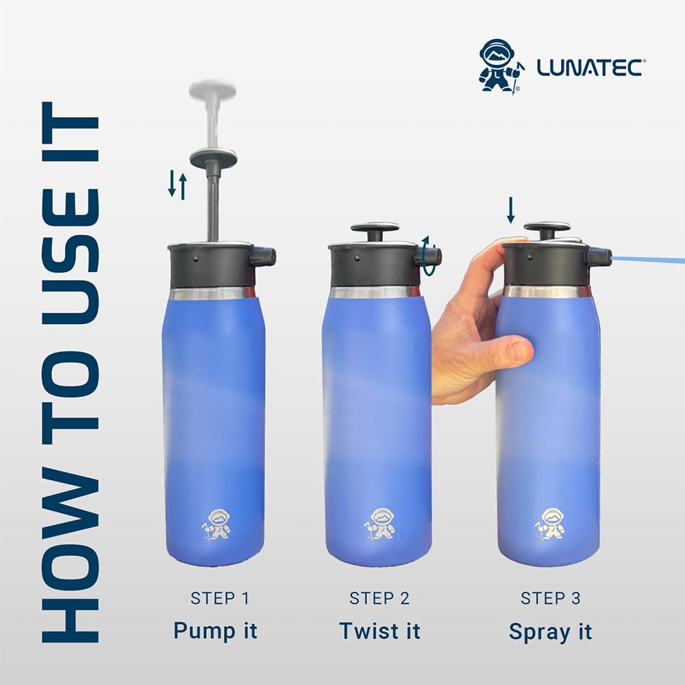 Lunatec Mist is leak-proof and durable for rugged adventures