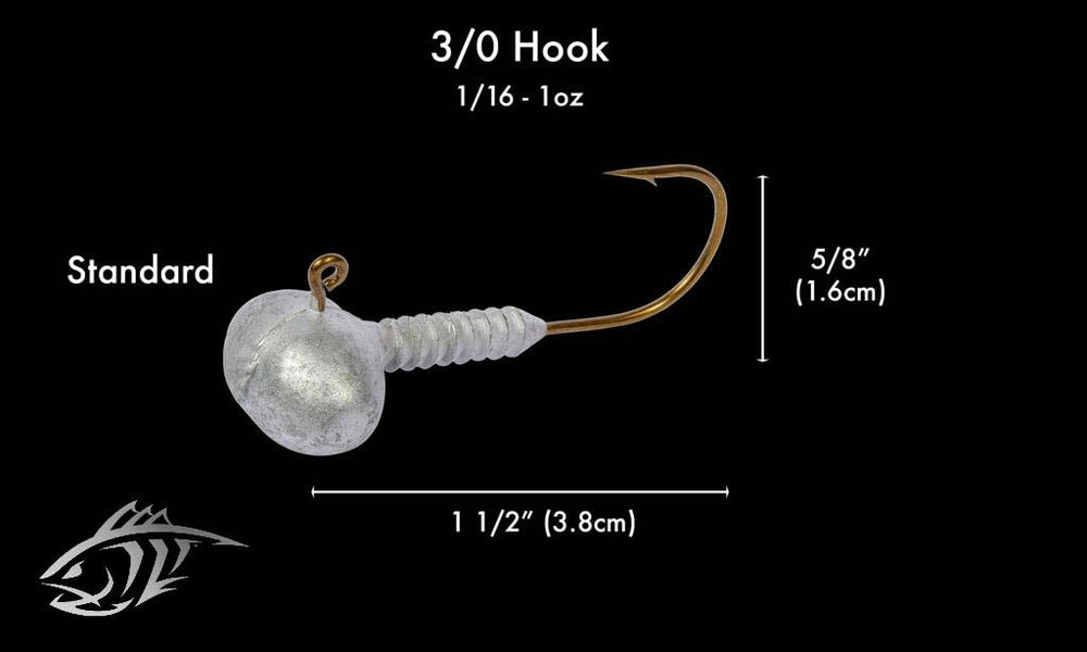 Lunker City weedless football head offers snag resistance for structure
