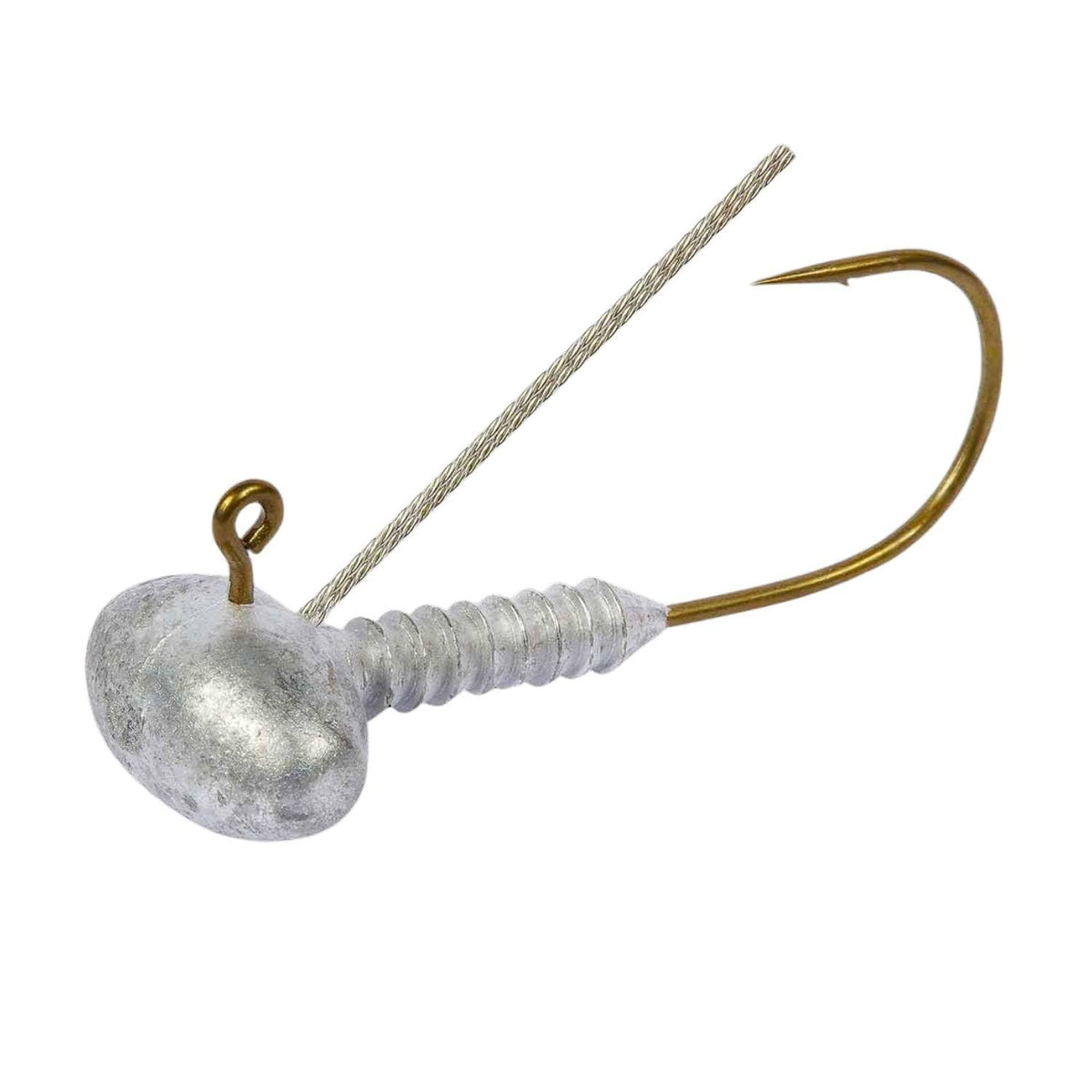 Lunker City football jig head weedless 3/4 oz ready for snag-free fishing through cover.