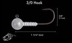 Lunker City LunkerGrips secure system close-up, preventing lure tearing