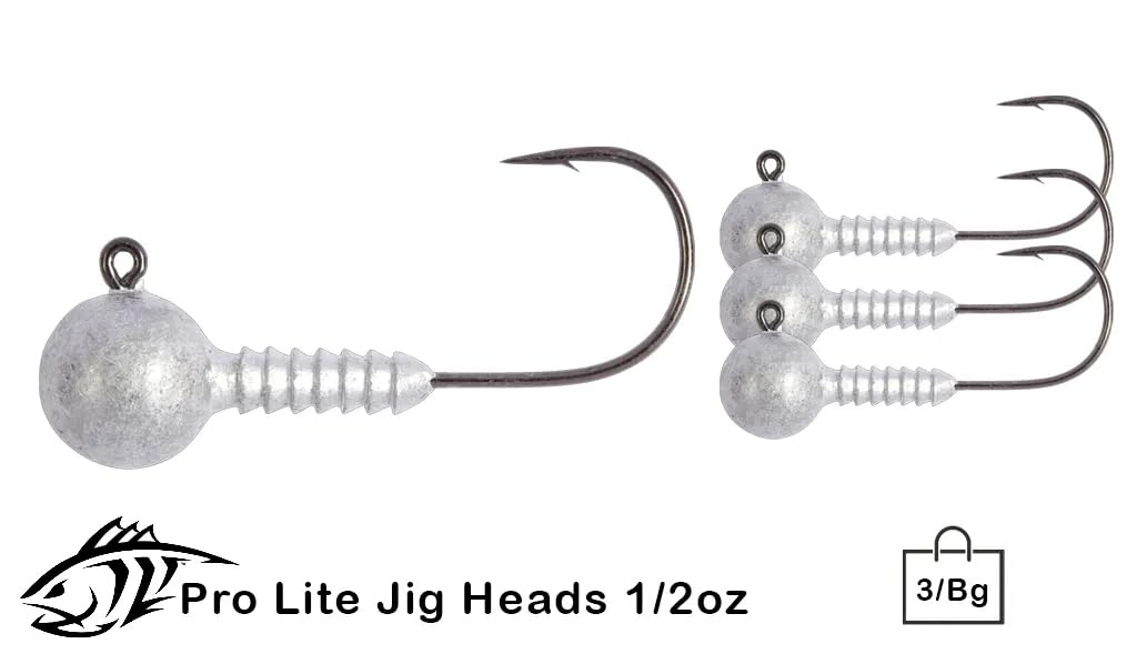 Lunker City Pro Lite jig head with black nickel UltraPoint hook for light tackle