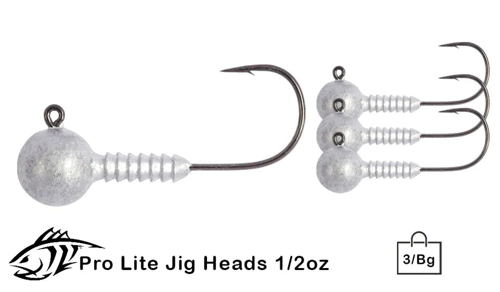 Lunker City Pro Lite jig head with black nickel UltraPoint hook for light tackle