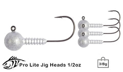 Lunker City Pro Lite jig head with black nickel UltraPoint hook for light tackle