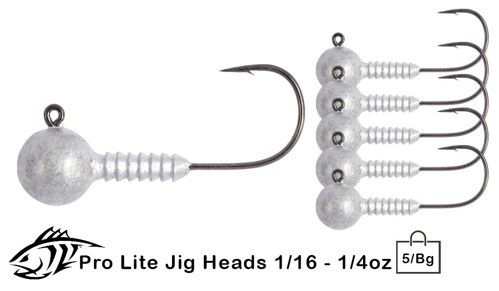 Lunker City Pro Lite jig head with black nickel UltraPoint 3-0 hook for reliable hookups