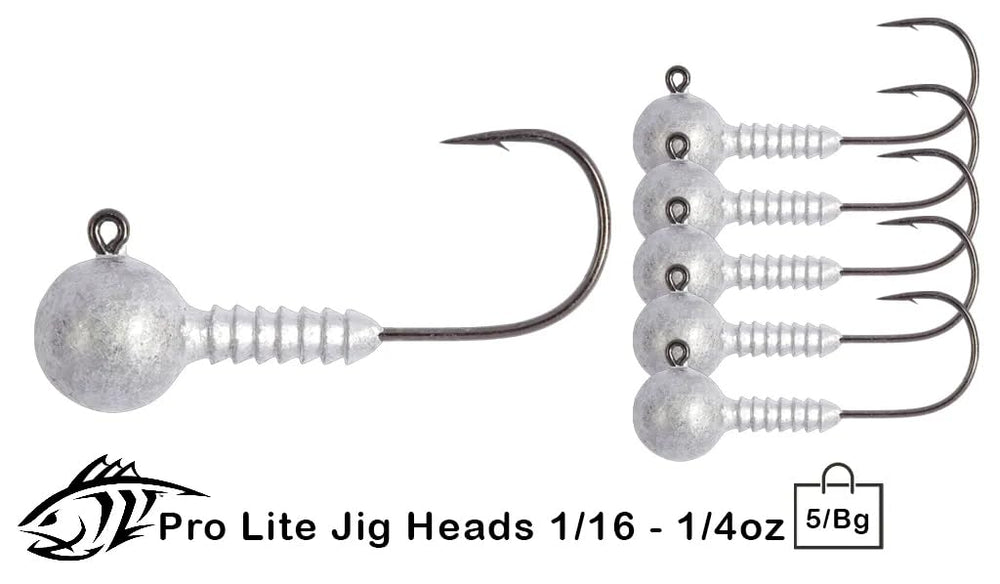 Lunker City Pro Lite jig head with black nickel UltraPoint 3-0 hook for reliable hookups