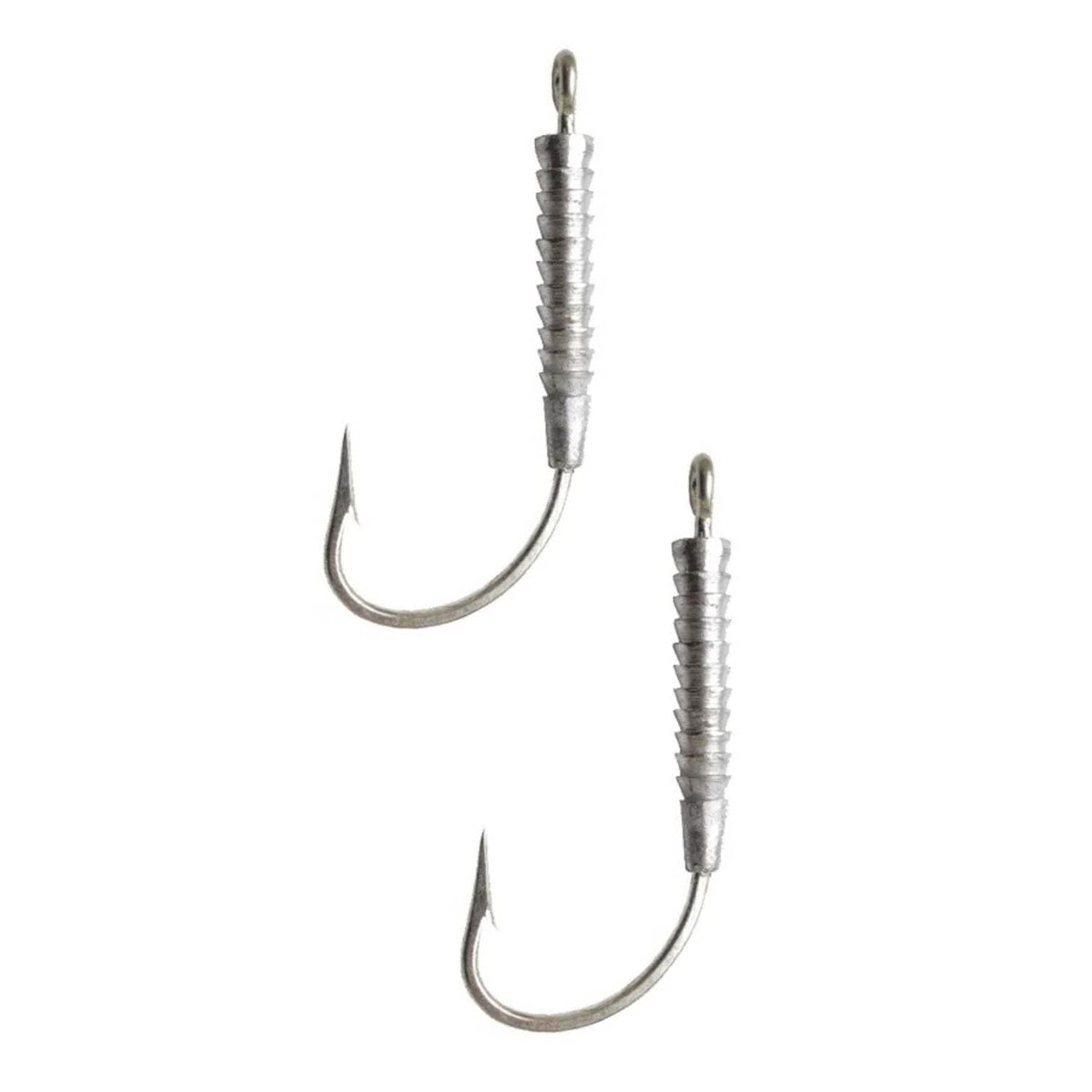 Lunker City Pro Weighted Hook rigged on slug-go bait for big-bait rigging.