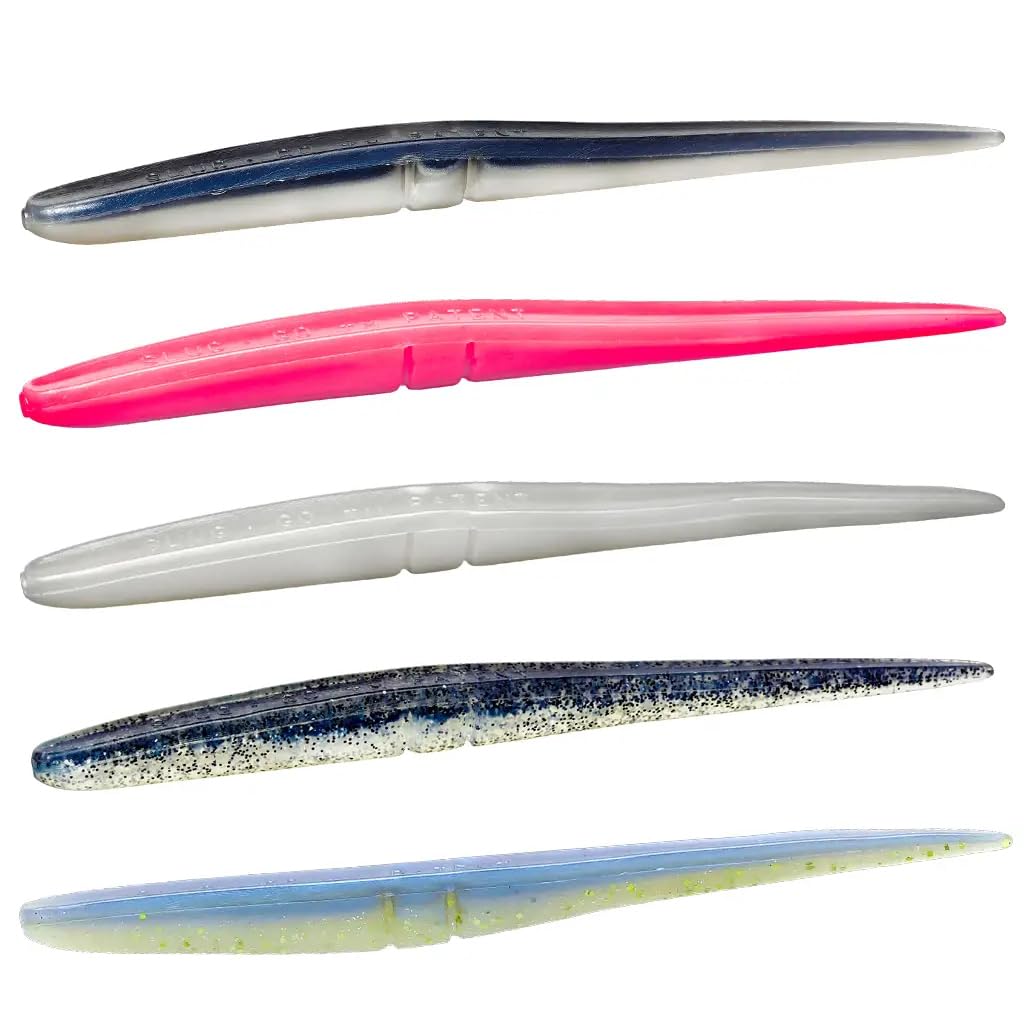 Lunker City Slug-Go soft plastic resists tearing for multiple sessions.