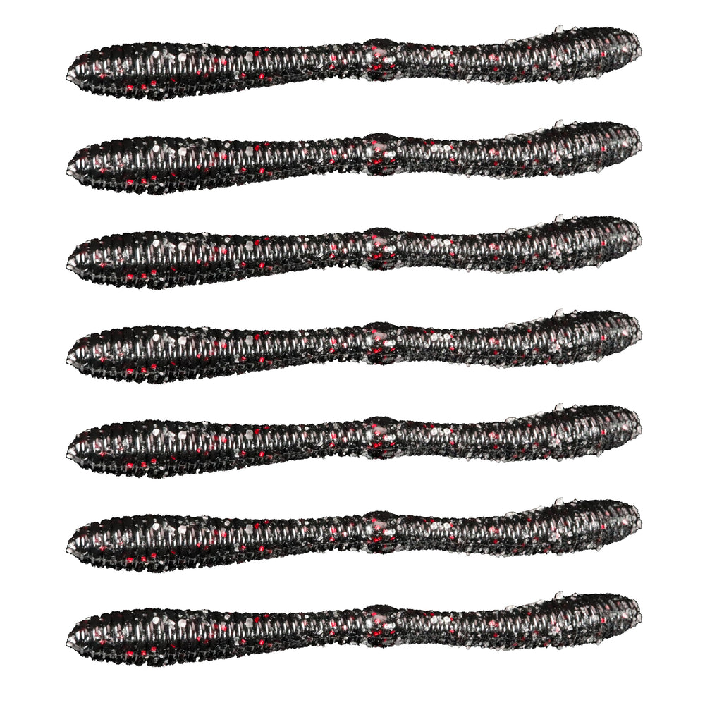 Lunker City Spanky Worm center-flex design adds lifelike action in deep dives.