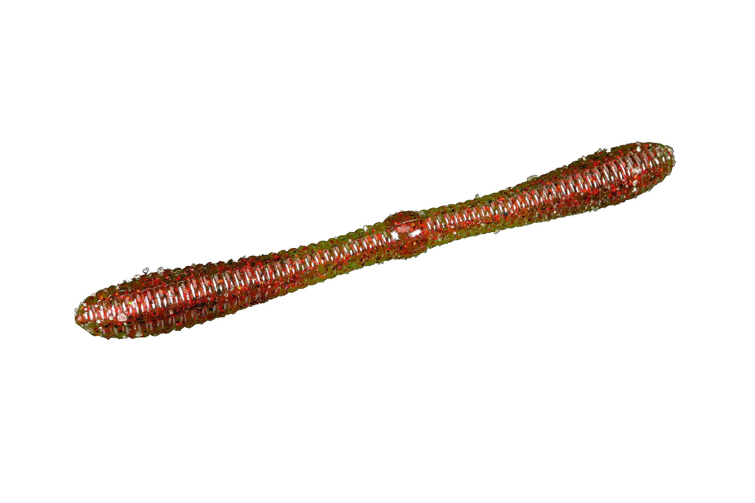 Lunker City Spanky Worm center-flex close-up highlighting throb action