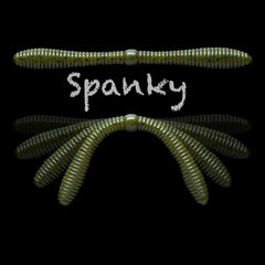Lunker City Spanky Worm salted surface detail showing texture and realism