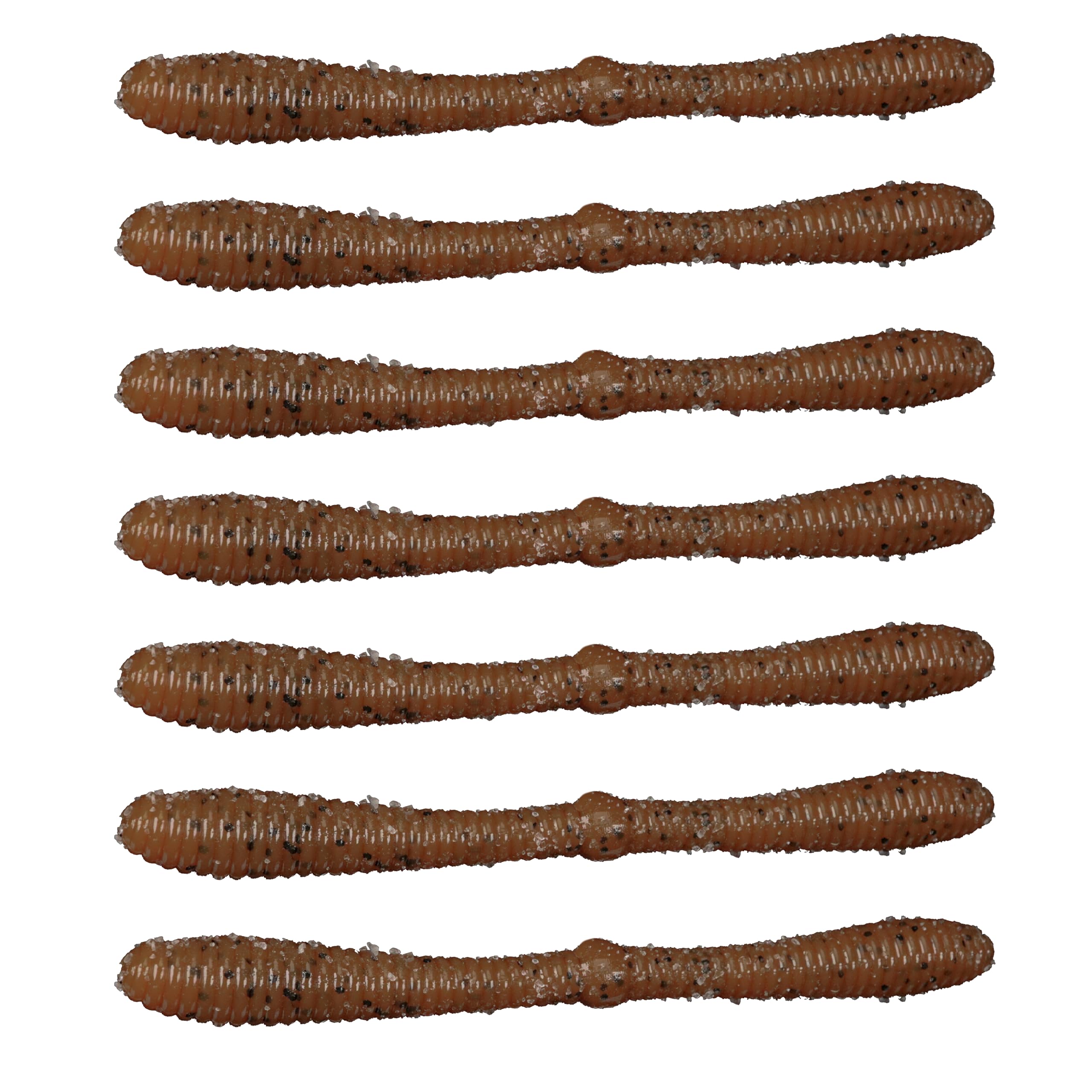 Lunker City Spanky Worm 3-pack display shows 21 salted lures for diverse setups.