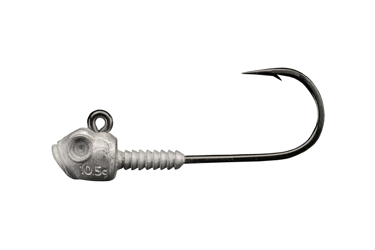 Lunker City Titan HD jig head 3/8 oz plain for bass, secure lure.