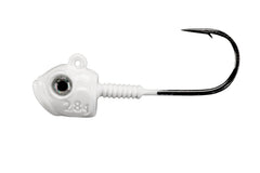 Lunker City Titan HD jig head 6/0 in White Shad for precise bait presentation
