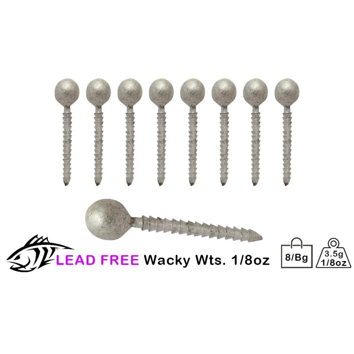 Lunker City Wacky Neko Weight cones close-up demonstrating easy weight addition to soft plastics.