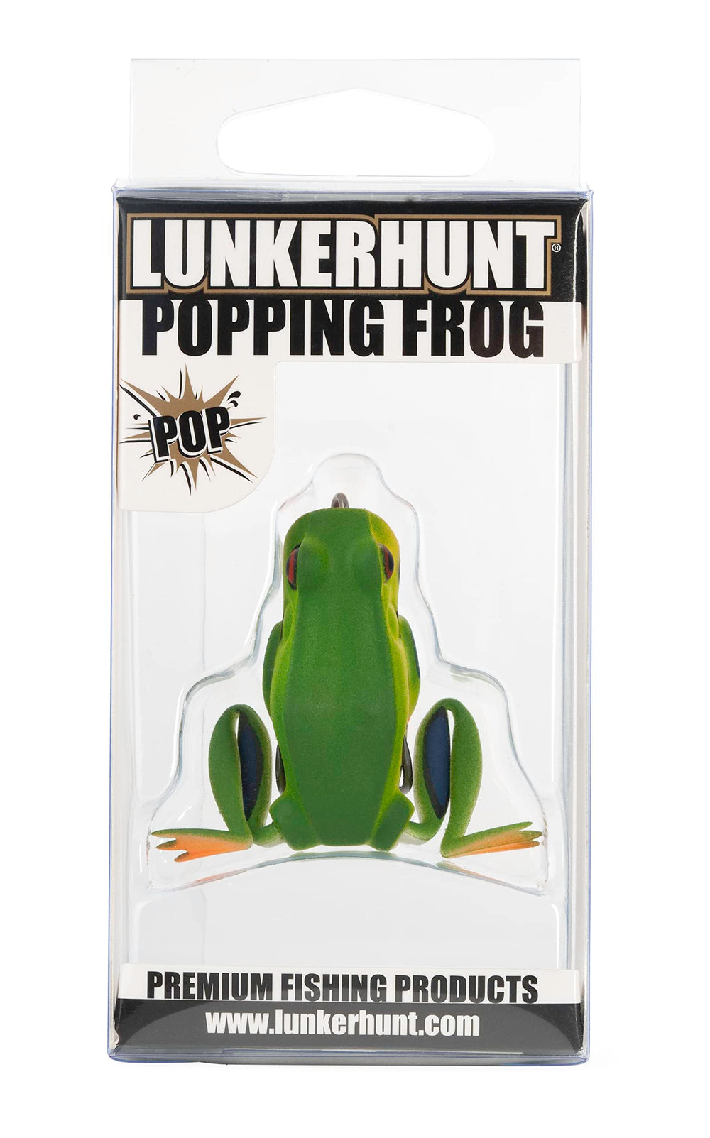 Lunkerhunt frog lure casts along edges and through grass for bass.