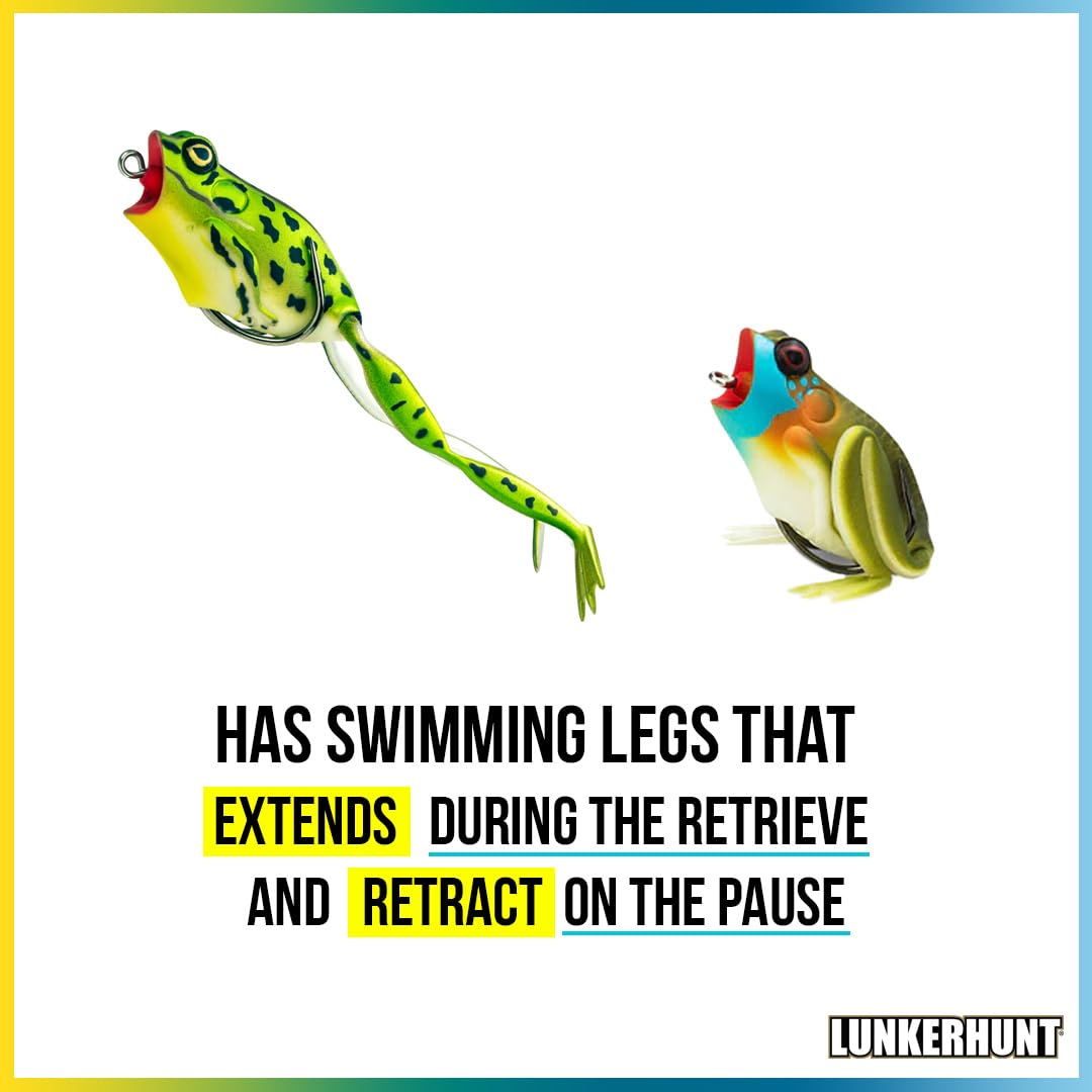 Lunkerhunt Lure uses ultra-sharp hooks for strong hooksets on bass strikes.