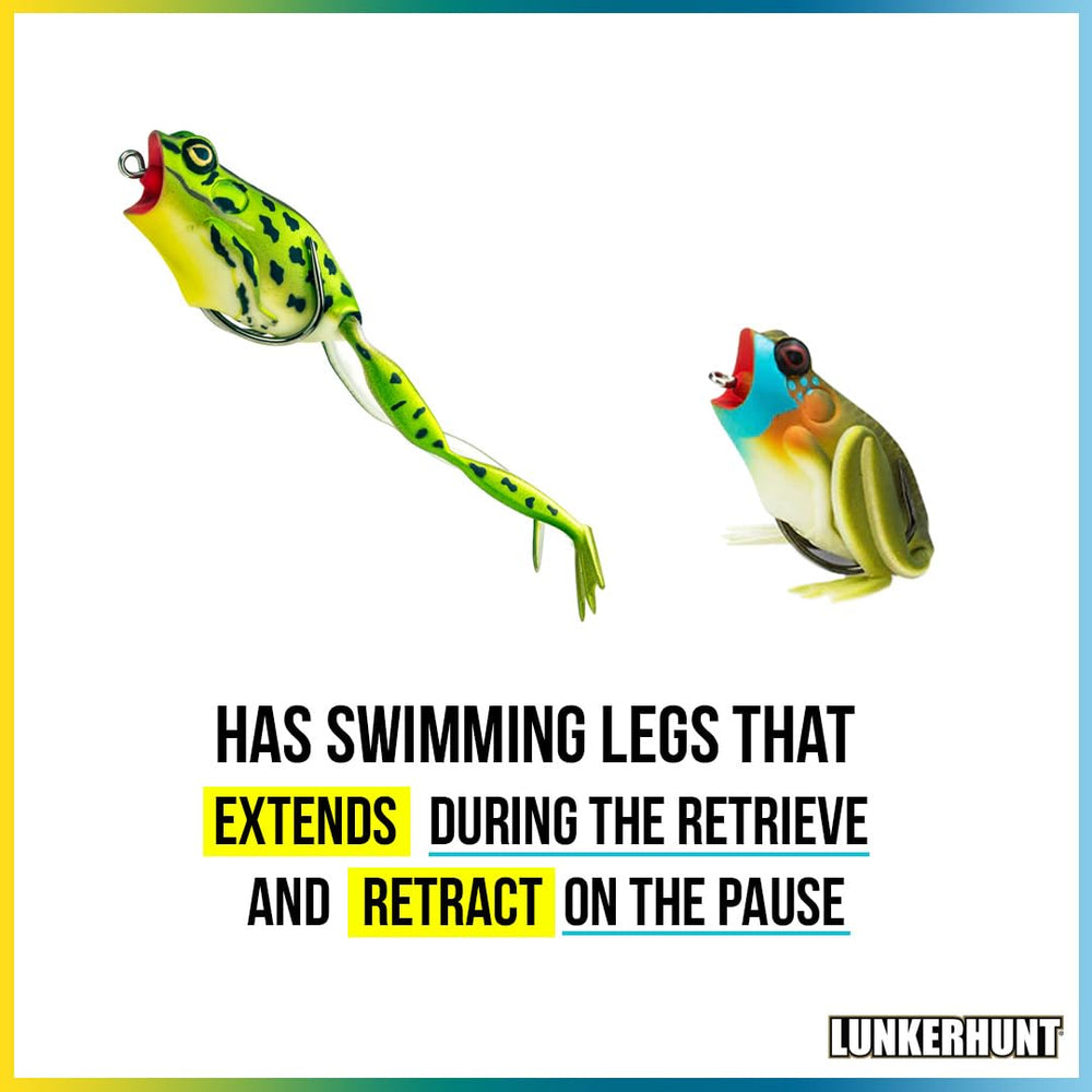 Lunkerhunt Lure uses ultra-sharp hooks for strong hooksets on bass strikes.