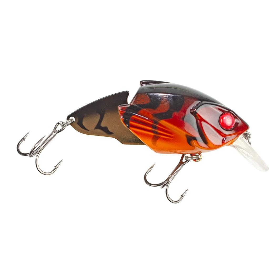 Lunkerhunt Glitch Blade Craw lure with 3in profile and blade action for shallow weed pockets.