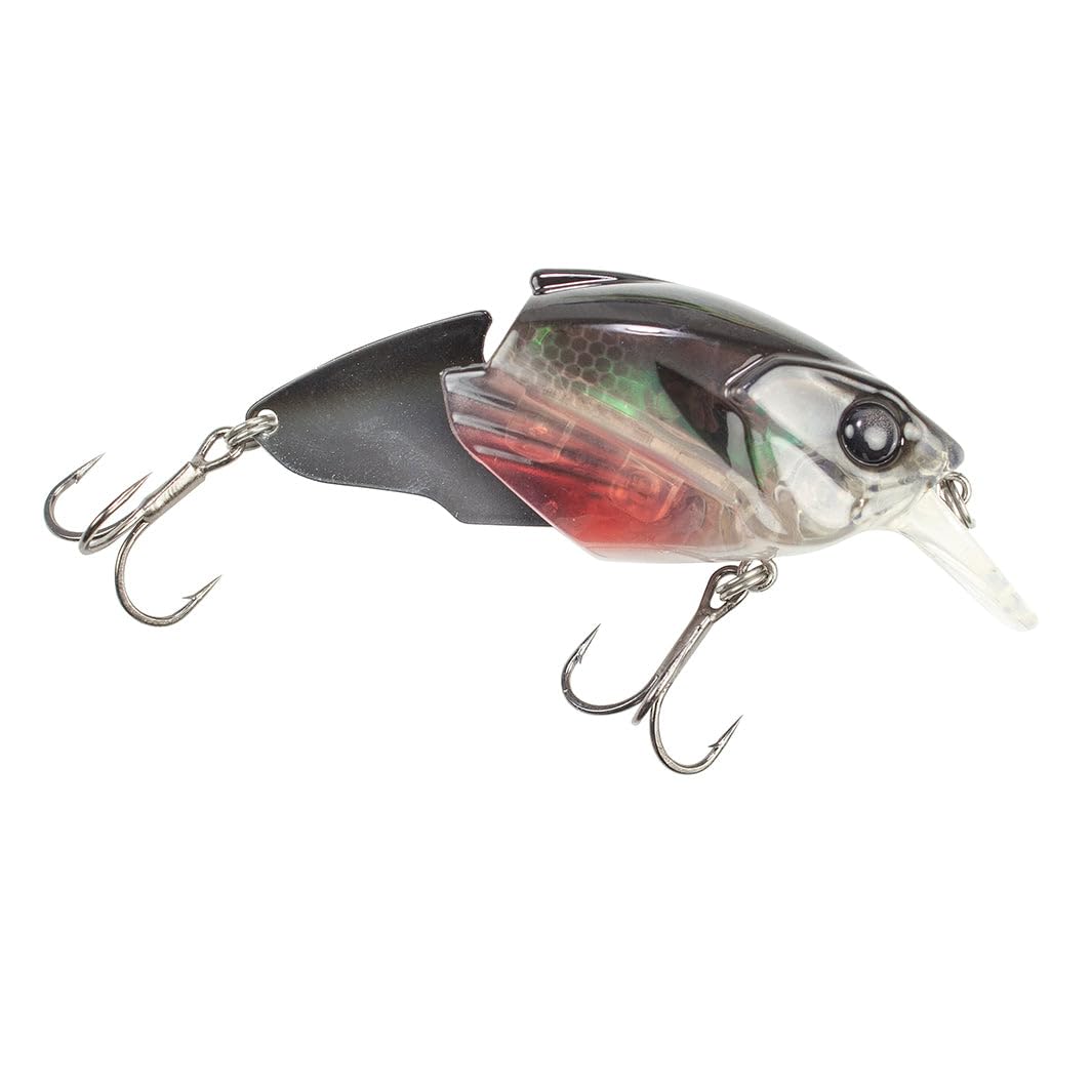 Lunkerhunt Glitch Blade Lure with silver side finish for bright flash and weed-deflecting action.
