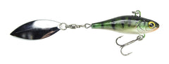 Lunkerhunt Hatch Spinner Bait with subtle swimming action attracts bass.