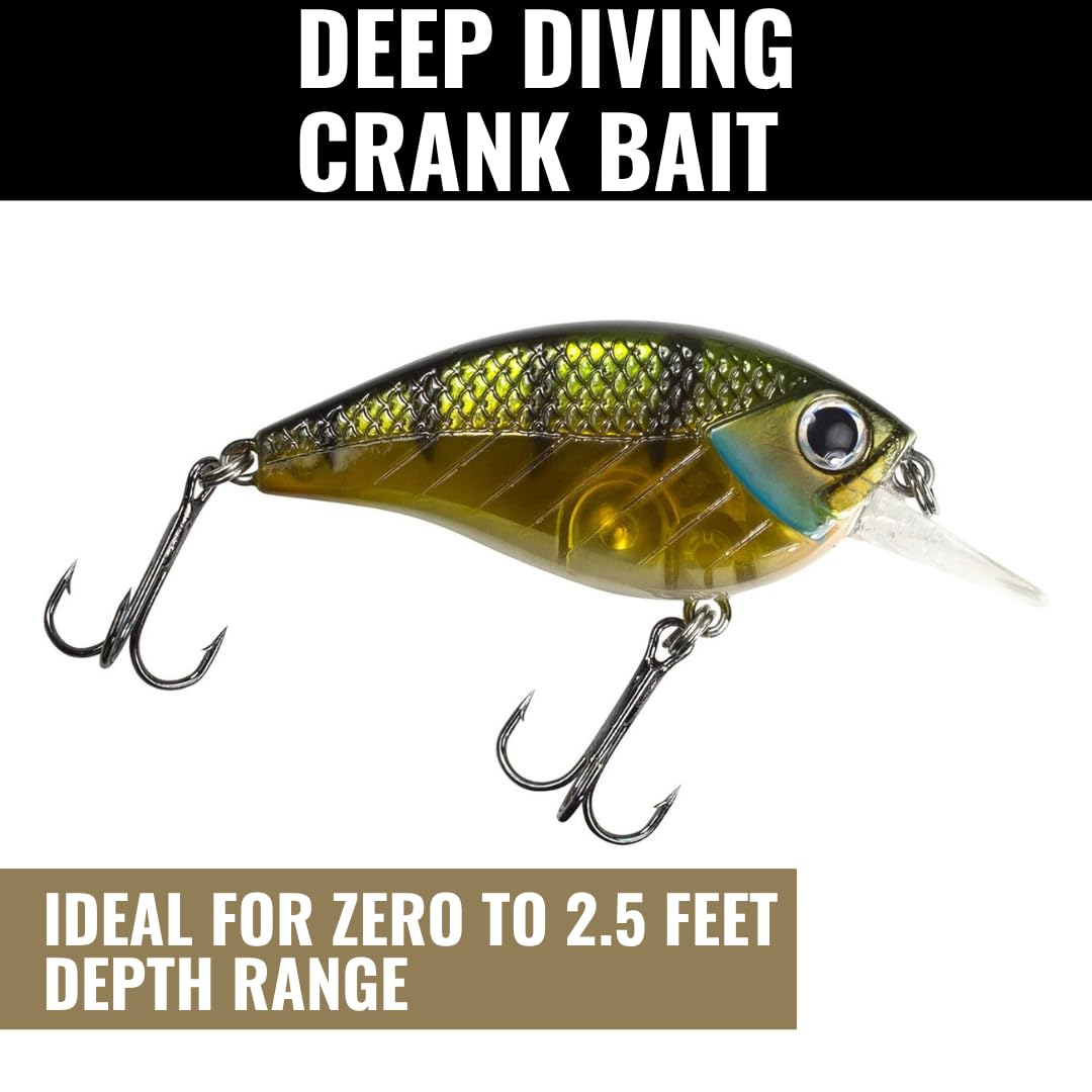Lunkerhunt Impact Jolt bright colors improve visibility and attract strikes underwater.