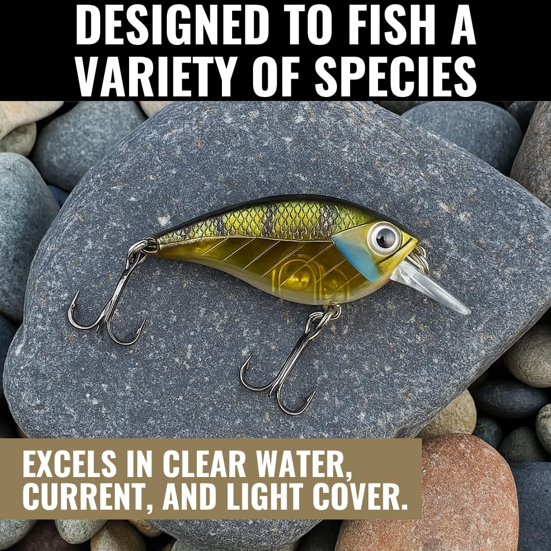 Lunkerhunt Impact Jolt depth range 0-2.5 ft for near-surface presentation.
