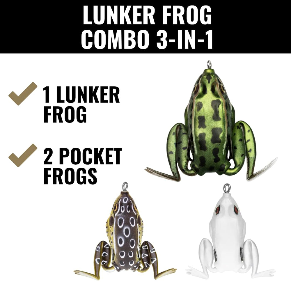 Lunkerhunt Lunker Frog swimming legs extend during retrieve for action