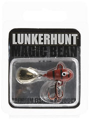 Lunkerhunt Magic Bean vertical jigging profile delivers precise drops.