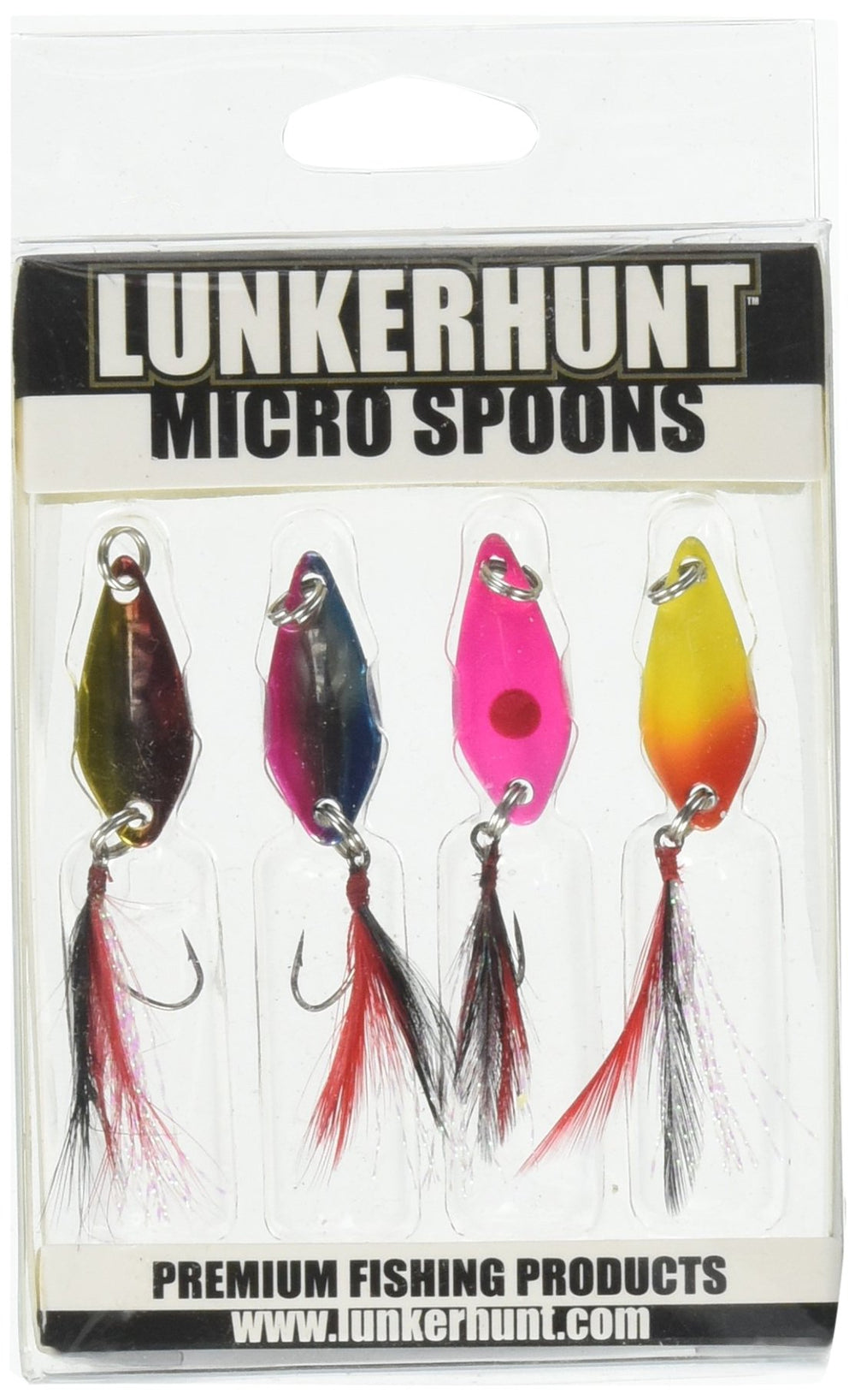 Lunkerhunt Micro Spoon fishing lure in action for long casts and subtle flutter.