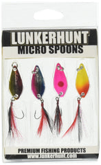 Lunkerhunt Micro Spoon fishing lure in action for long casts and subtle flutter.